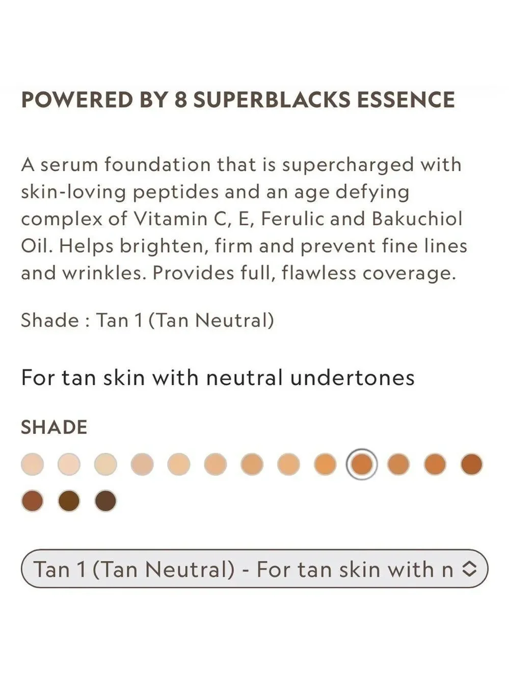 Yensa TAN 1 Super Serum Silk Foundation | NEW | Tan Neutral | Travel Size